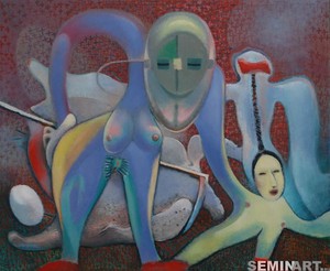 МАТЬ И ДИТЯ. Х.М. 65х80 2011